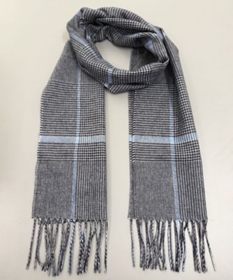 ILLINOIS シルクカシミヤチェックマフラー ILLINOIS