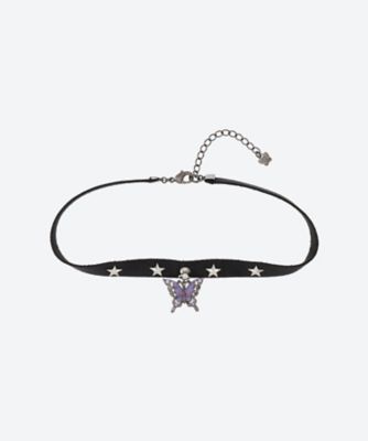＜ANNA SUI (Women)＞スタッズ　蝶モチーフ　チョーカー　ＳＡＭＮ１８７１３０ＸＶ