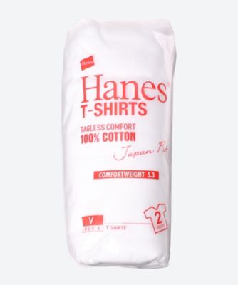 ＜Hanes (Men)＞２Ｐセット　半袖ＶネックＴシャツ　ジャパンフィット