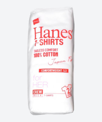 ＜Hanes(Women)＞レディース　２Ｐセット　クルーネックＴシャツ