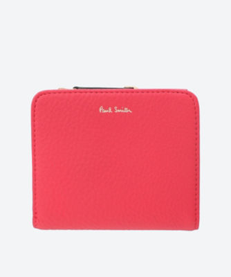 【新品未使用】 Paul Smith マルチカラー 二つ折り 財布 ピンク