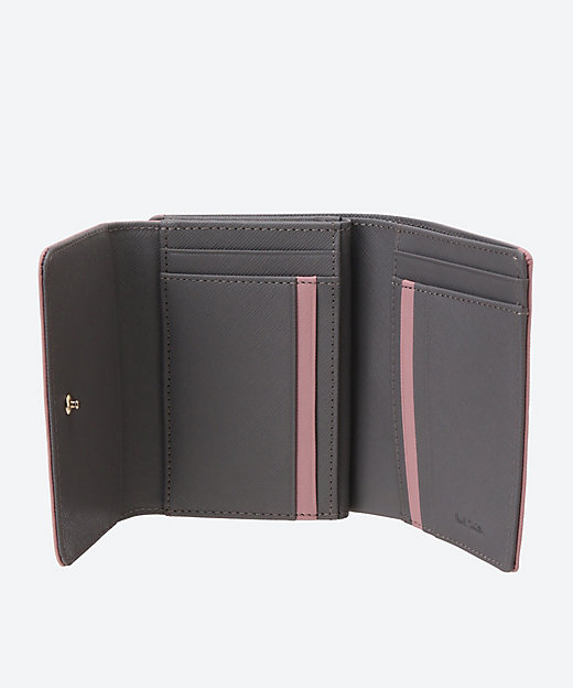ポールスミス ＰＷクロスグレイン 口金付き三ツ折り財布、ファッション