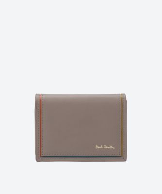 ＜Paul Smith (Bag&SLG)＞ブライトストライプカラーライン　三つ折り財布　ＢＰＳ０７３