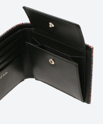 マルチストライプエッジ 小銭入れ付き二つ折り財布 ＢＰＳ－４２５ の