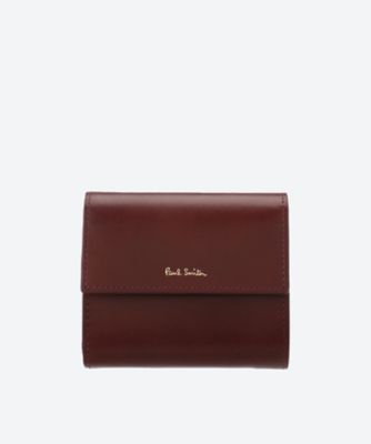 ＜Paul Smith (Bag&SLG)＞レザーリュクスシャイン　三つ折り財布　ＢＰＳ５６３