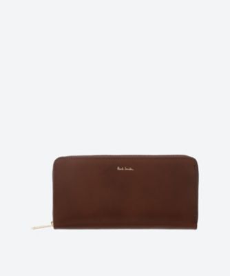 7,966円C05276 新品 Paul Smith レザーウォレット 長財布 レッド