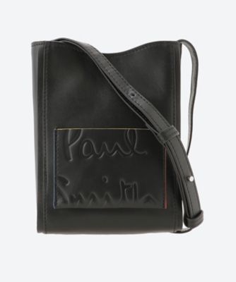 【現行　極美品】ポールスミス　 メッセンジャーバッグ ブランデッドモノグラム　黒 現行 極美品】ポールスミス メッセンジャーバッグ ブランデッド