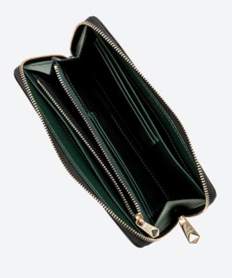 残り１【新品】Smythson Compton 長財布 ラウンドジップ グリーンロンドンスマイソン素材