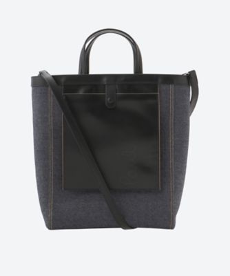 Paul Smith カラーブロック ナイロン×レザー トートバッグマチ10