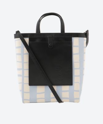 Paul Smith　カラーブロック　ナイロン×レザー　トートバッグマチ10