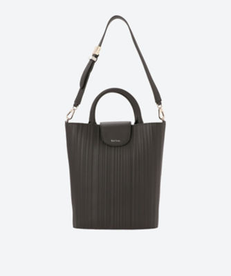 ＜Paul Smith (Bag&SLG)＞シャドーストライプレザー　２ＷＡＹラージハンドバッグ