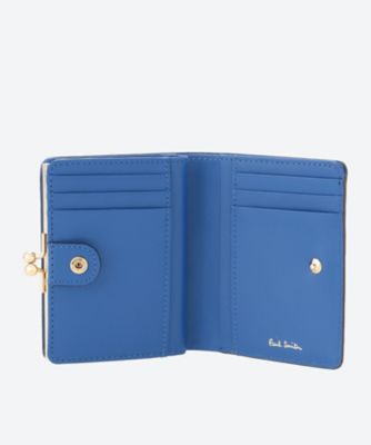 Paul Smith ポールスミス 二つ折り財布 がま口財布 デイジーレザー Paul Smith】デイジー柄が素敵☆型押しレザー がま口財布 (Paul