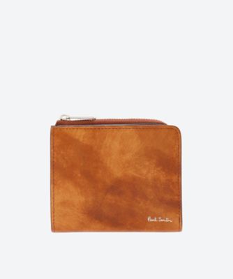 ＜Paul Smith (Bag&SLG)＞マーブルレザー　Ｌジップ二つ折り財布