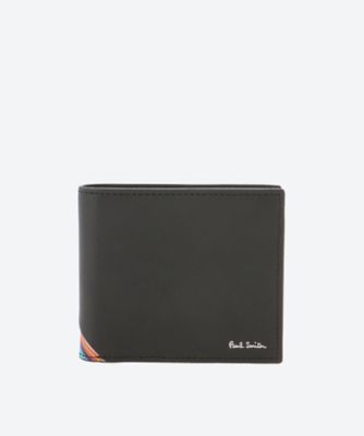 ＜Paul Smith (Bag&SLG)＞シグネチャーストライプトライアングル　小銭入れ付き二つ折り財布　ＢＰＳ７８４