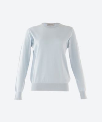 ＜JOHN SMEDLEY (Women)＞クルーネック長袖セーター