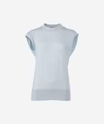 ＜JOHN SMEDLEY (Women)＞クルーネックフレンチスリーブセーター