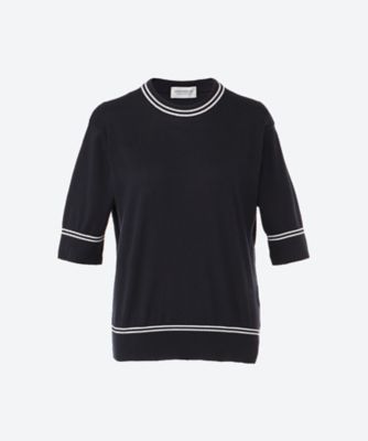 ＜JOHN SMEDLEY (Women)＞クルーネック半袖セーター