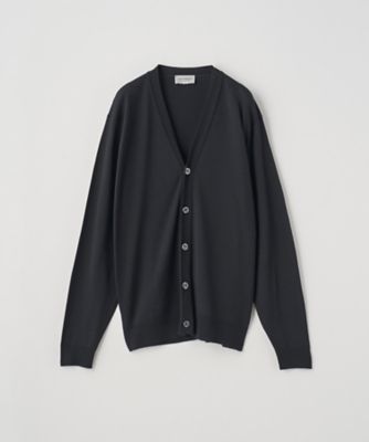 ＜JOHN SMEDLEY (Men)＞３０Ｇ　ＭＯＤＥＲＮ　ＦＩＴ　Ｖネック長袖ニットカーディガン　ＨＡＬＩＮ