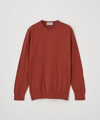 クルーネック長袖コットンニットプルオーバー３０Ｇ　ＭＯＤＥＲＮ　ＦＩＴ　ＤＡＶＩＤ