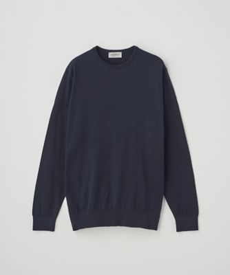 クルーネック長袖コットンニットプルオーバー３０Ｇ　ＭＯＤＥＲＮ　ＦＩＴ　ＤＡＶＩＤ