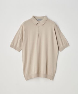 Short-sleeved cotton knit polo shirt 30G MODERN FIT REID