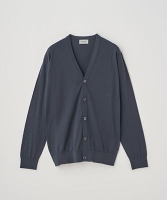 Ｖネック長袖コットンニットカーディガン３０Ｇ　ＭＯＤＥＲＮ　ＦＩＴ　ＷＩＳＴＩＮＧ