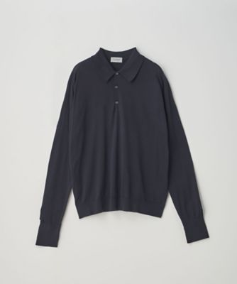 JOHN SMEDLEY ウールコットン 30G ニットポロ ダークグリーン M JOHN SMEDLEY｜ジョンスメドレー日本公式