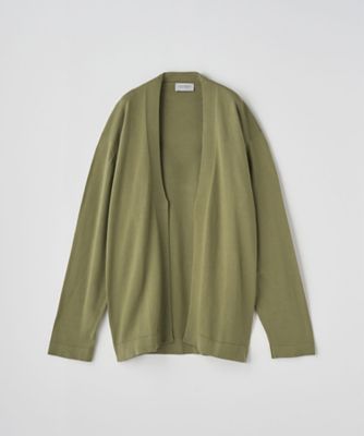 クルーネック長袖ニットカーディガン 24G MODERN FIT