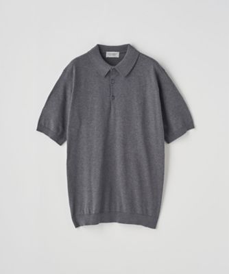 d*n様 JOHN SMEDLEY　ブラウン（襟は黒） ニットポロシャツ d*n様 JOHN SMEDLEY ブラウン（襟は黒） ニットポロシャツ JOHN