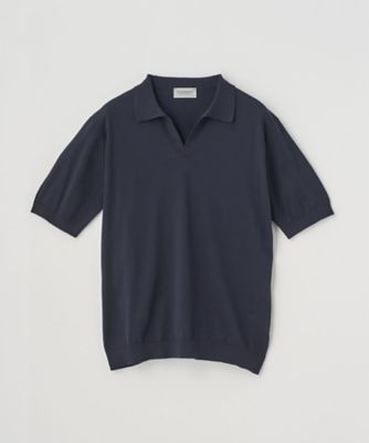 JOHN SMEDLEY ジョン スメドレー スキッパーネック 半袖 コットン 正規取扱い販売店】ジョンスメドレー スキッパーネック半袖コットン