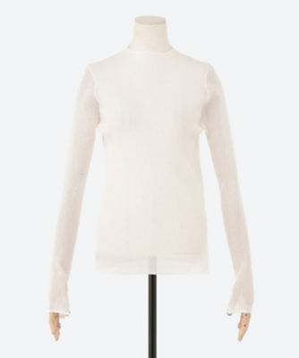 ＜YLEVE (Women)＞ＣＯＴＴＯＮ　ＬＩＮＥＮ　ＰＯＬＹＥＳＴＥＲ　ＳＨＥＥＲ　ＫＮＩＴ