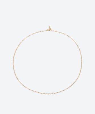 ZINZI Gold 14 karat solid gold chain necklace with shiny