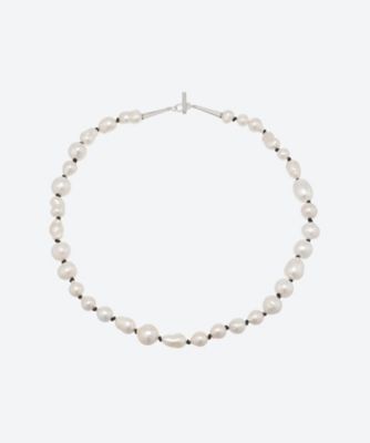 MIX PEARL NECKLACE KNOT 37cm
