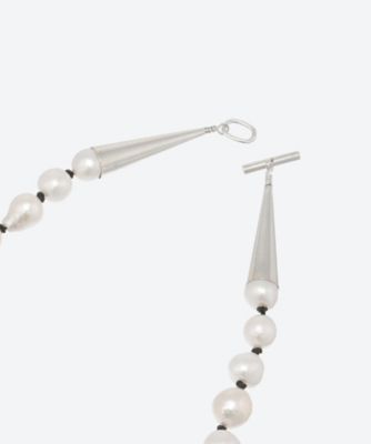 BAROQUE PEARL NECKLACE KNOT 37cm 