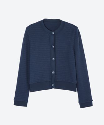 美品！人気カラー　ドゥーズィエム クラス クルーネックカーディガン　シルク100 シルク クルーネックカーディガン | maison TOMORROWLAND/メゾン