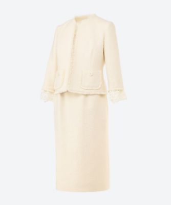 miss ashida ワッペン付きアイボリーテーラードジャケット ショールカラージャケット | MISS ASHIDA (Women)/ミスアシダ | 三越