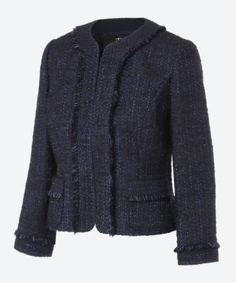 TWILL RUFFLED JACKET | BORDERS at BALCONY (Women