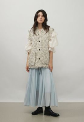 ＜DEPAREILLE (Women)＞ＯＲＧＡＮＤＹ　ＰＬＥＡＴＳ　ＳＫＩＲＴ