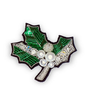 クリスマスおまとめ】ヒイラギのブローチ グリーン | TILIA/チリア