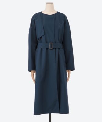 HANWAY/ハンウェイ ノーカラー レインコート ダルブルー コート・ジャケット【三越伊勢丹/公式】