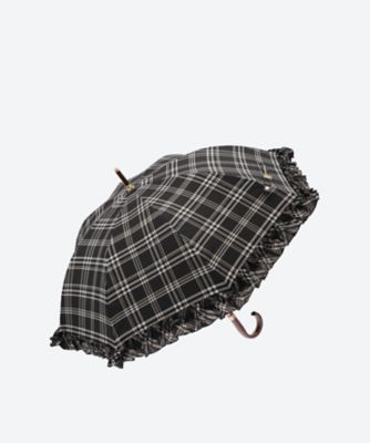 POLO RALPH LAUREN WOMENS (Women)/ポロ ラルフ ローレン 晴雨兼用ショート　チェック&times;フリル