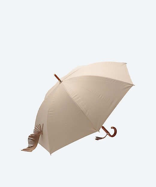 ＜三越伊勢丹/公式＞ 晴雨兼用フリンジ ショート傘 ウォームサンド(25) 傘・日傘