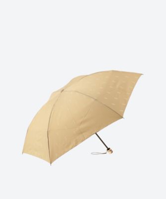 【未使用品】ポロラルフローレン ジャガード 晴雨兼用 折り畳み傘 ベージュ 雨傘ミニ カチオンジャガードベア | POLO RALPH LAUREN WOMENS