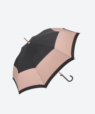 FURLA (雑貨)/フルラ 雨傘長 ボーダー 2113510906-1 クロ 15 傘・日傘【三越伊勢丹/公式】