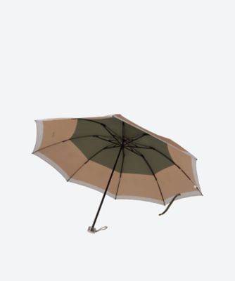 雨傘ミニ　ポリエステルツイルプリント　カラーボーダー　２１１３５１０９０６―３