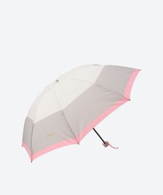 雨傘ミニ　ポリエステルツイルプリント　カラーボーダー　２１１３５１０９０６―３