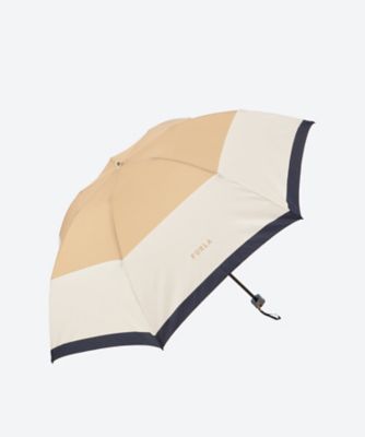 雨傘ミニ　ポリエステルツイルプリント　カラーボーダー　２１１３５１０９０６―３