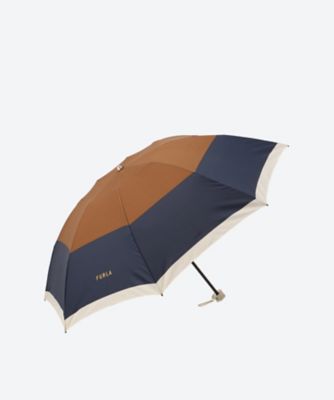 雨傘ミニ　ポリエステルツイルプリント　カラーボーダー　２１１３５１０９０６―３