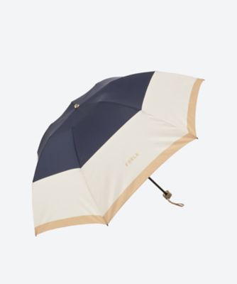 雨傘ミニ　ポリエステルツイルプリント　カラーボーダー　２１１３５１０９０６―３