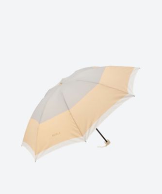 雨傘ミニ　ポリエステルツイルプリント　カラーボーダー　２１１３５１０９０６―３
